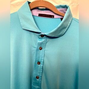 Greyson Cayuse Polo Shirt Stretch Perf Short Sleeve Men Macaw Blue Size XL